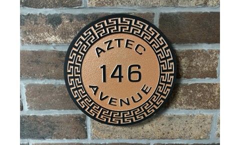 AZTEC Round House Sign 200mm